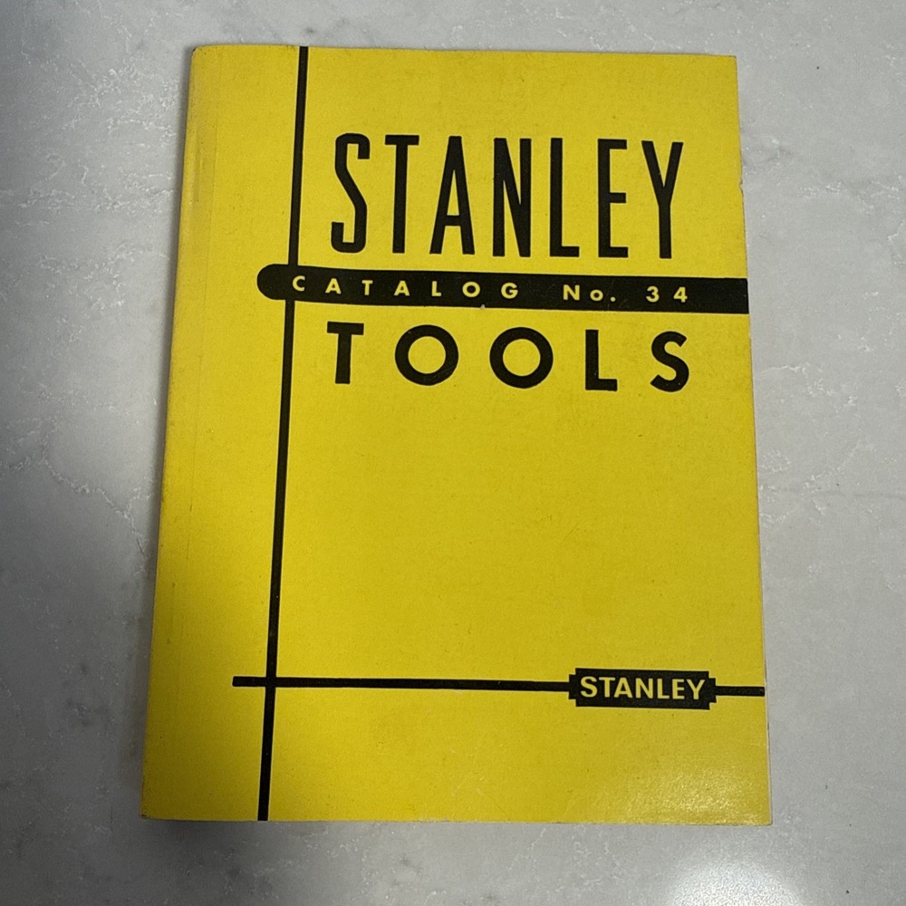 Stanley Tools Catalog No. 34 Vintage 1958 Edition PB Paperback EXCELLENT